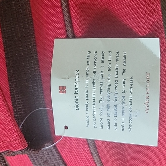 Red Envelope Picnic Backpack - Picture 2 of 12